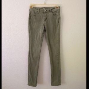 Old Navy olive green rockstar skinny jeans women's size 4